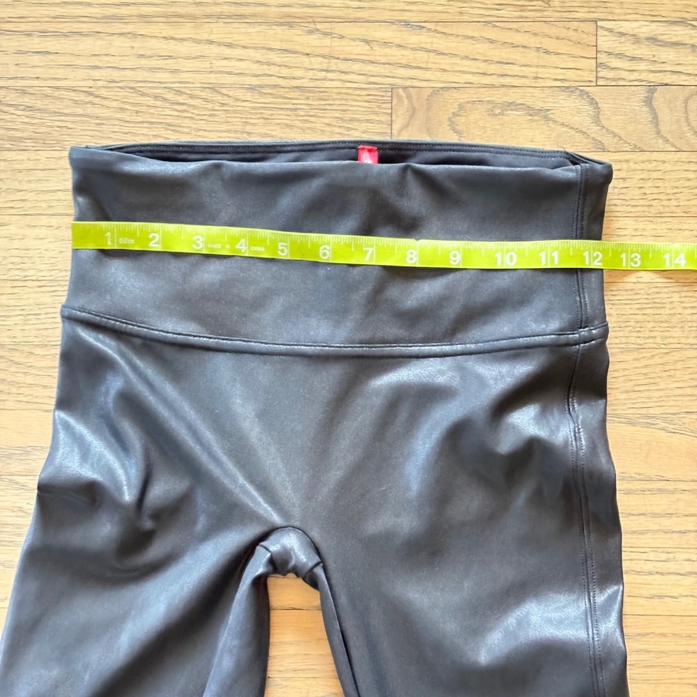 Spanx Faux Leather Leggings Black High Waisted Medium - Picture 5 of 5